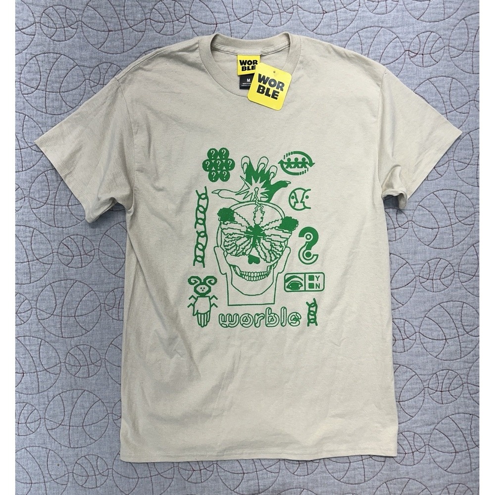 NWT WORBLE Brain Drain Sand T-Shirt / Men’s Size Medium